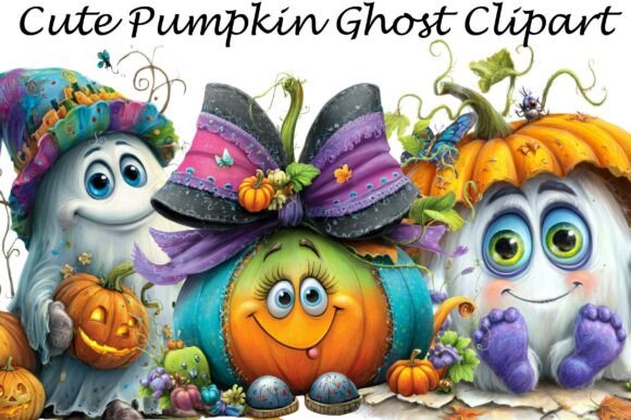 Download Cute Pumpkin Ghost Clipart - Cute pumpkin Collection