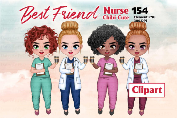 Download Nurse Coffee Chibi Clipart - Chibi clipart Collection