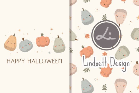Download Seamless Pattern with Cute Pumpkins - Cute pumpkin Collection