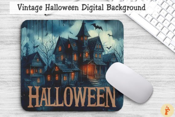 Download Vintage Halloween Digital Background - Premium Resources