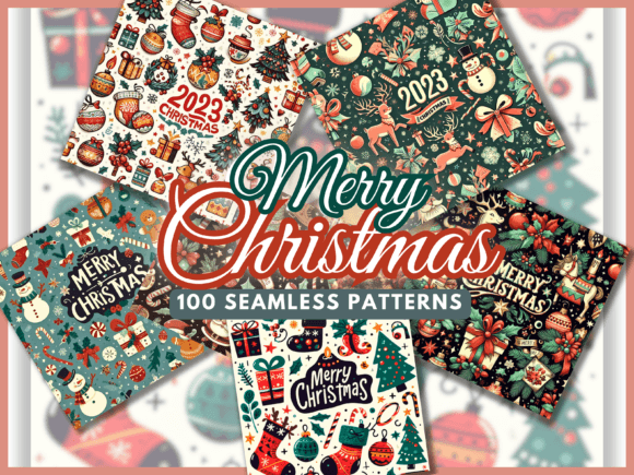 Download 100 Merry Christmas Backgrounds Patterns - Patterns Collection