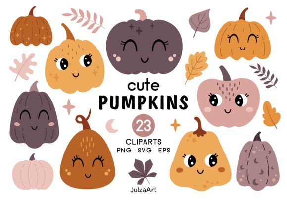 Download Cute Pumpkin Clipart, Halloween Svg - Cute pumpkin Collection