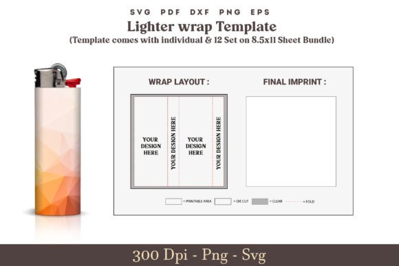 Download Lighter Label Wrap Png Template 300 DPI - Png template Collection